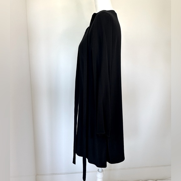 NWT Sandro Paris Black Tie Up Sweep Dress - Picture 6 of 11